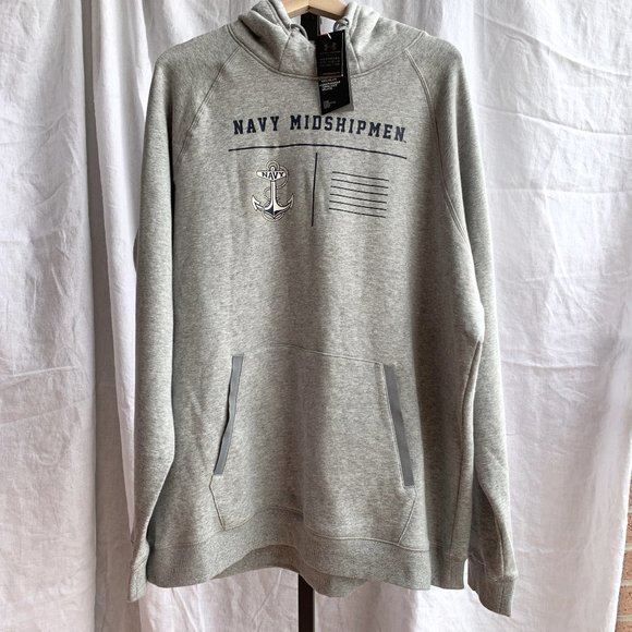 Under Armour Naval Academy Midshipmen Hoodie Sweatshirt - Picture 1 of 6